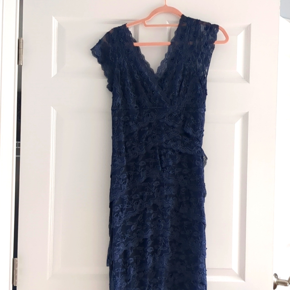 Lace and beaded formal dress